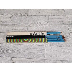 11 Berol Verithin Non Photo Blue 740 1/2 Eagle Colored Pencils Vintage w/ Box